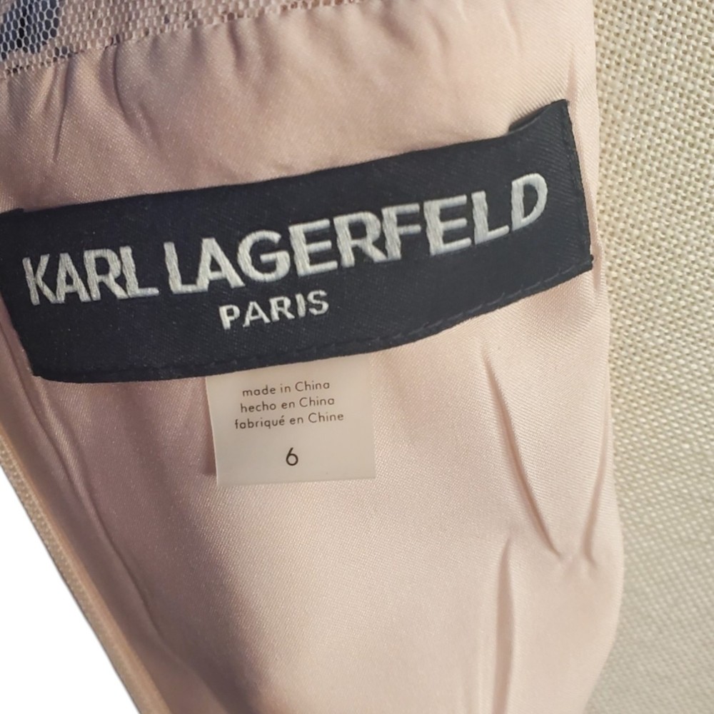 Karl Lagerfeld Baby Pink Formal Dress Size 6 - Picture 9 of 12